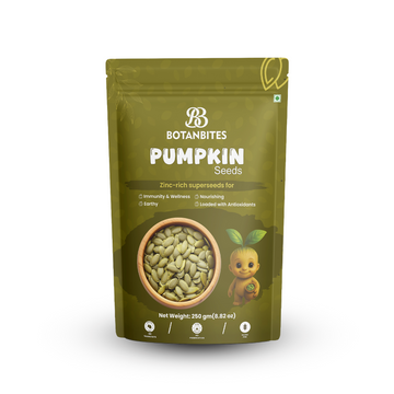 BOTANBITES Pumpkin Seeds 250g | High in Protein & Fibre | Keto-Friendly Superfood Snack | Rich in Magnesium, Zinc & Omega-3 | Raw Seeds for Eating | Immunity Booster & Fat Loss Snack (250g)